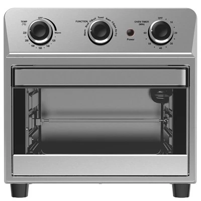 Triple Knob Stainless Steel Air Fryer Oven