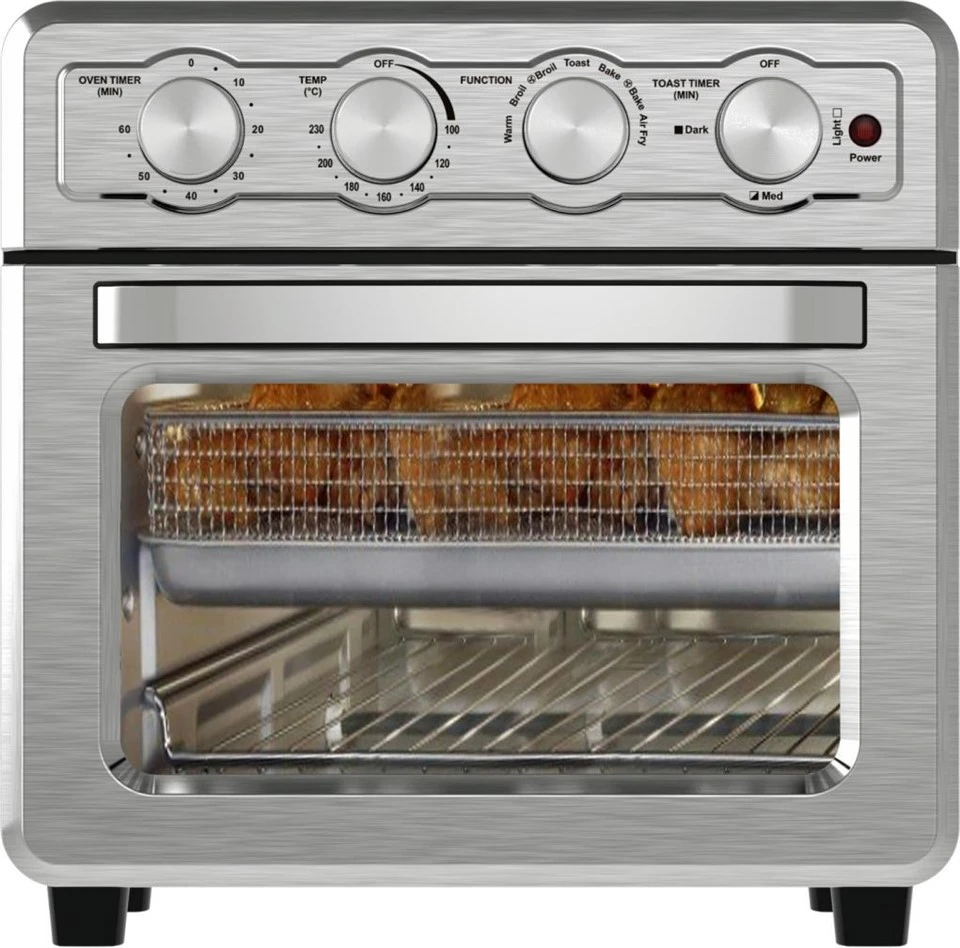 Four-Knob Mechanical Stainless Steel Air Fryer Oven
