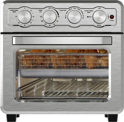 Four-Knob Mechanical Stainless Steel Air Fryer Oven
